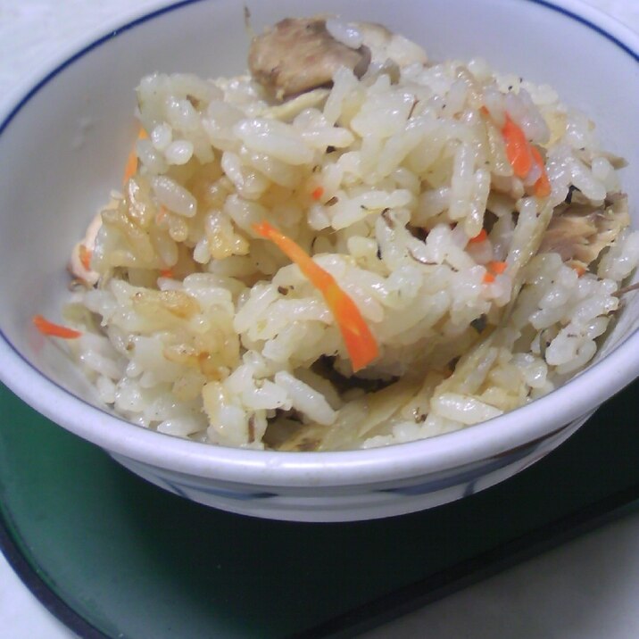 サバ缶DE炊き込みご飯♡お米が美味しくなる炊き方